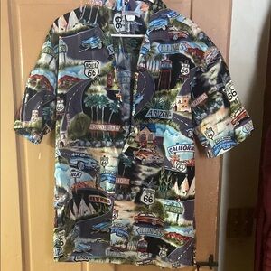Route 66 Themed Men's Shirt